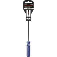 Blue Transparent Striped Slotted Screwdriver, 3/16" Tip, Round, Plastic Handle R.M.G. Prévention