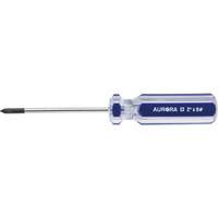Tournevis Philips bleu transparent avec bandes, #0, Prise Plastique R.M.G. Prévention
