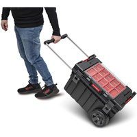 Coffre &agrave; outils roulant Arx, 23-4/5" x 16" x 15-3/5", Noir R.M.G. Prévention