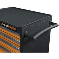 GSX Series Rolling Tool Cabinet, 6 Drawers, 36" W x 18-1/5" D x 37-2/5" H, Black/Orange R.M.G. Prévention
