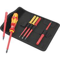 Tournevis imp&eacute;rial porte-embouts Kraftform Kompakt VDE 7 et embouts, 1000 V, 6 M R.M.G. Prévention