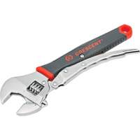 Locking Adjustable Dual Material Wrench, 10" L, 2-18/25" Max Width, Chrome/Polished R.M.G. Prévention