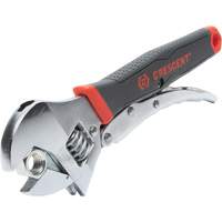 Locking Adjustable Dual Material Wrench, 10" L, 2-18/25" Max Width, Chrome/Polished R.M.G. Prévention