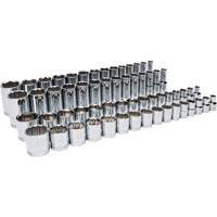 Master SAE Socket Set in Foam Storage Tray, 60 Pcs, 1/2" Drive Size, Deep R.M.G. Prévention