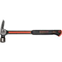 Marteau de charpente &agrave; face meul&eacute;e, 28 oz, Prise en Acier plein, 16" lo R.M.G. Prévention