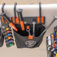Bucket Work CentreS-Hook Hardware Pouch Module, Nylon, 1 Pockets, Black/Orange R.M.G. Prévention