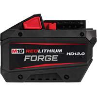 Bloc-pile M18 REDLITHIUM FORGE HD12.0, Lithium-ion, 18 V R.M.G. Prévention