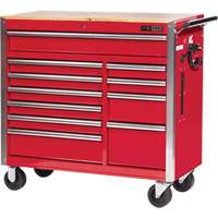 PRC4211 Pro Series Roller Cabinet, 11 Drawers, 42" W x 18" D x Red R.M.G. Prévention