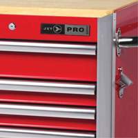 PRC7215 Pro Series Roller Cabinet, 15 Drawers, 72" W x 24" D x Red R.M.G. Prévention