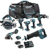 XGT Brushless 7-Tool Combo Kit, Lithium-Ion, 40 V R.M.G. Prévention