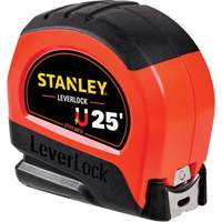 High-Visibility Magnetic LEVERLOCK&reg; Tape Measure, 25', Imperial Graduations R.M.G. Prévention