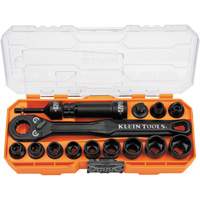 KNECT Essential Pass Through Impact Socket Set, 28 Pcs, Impact, 3/8" Drive Size R.M.G. Prévention