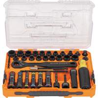 KNECT Complete Impact Pass Through & Flip Socket Set, 39 Pcs, Impact R.M.G. Prévention