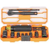 Flip-16 KNECT Ratcheting Impact Flip Socket Screwdriver Set, 13 Pcs R.M.G. Prévention