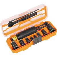 Flip-16 KNECT Ratcheting Impact Flip Socket Screwdriver Set, 13 Pcs R.M.G. Prévention