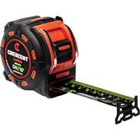 Shockforce NITE EYE Tape Measure, 1-1/4" x 16'/5 m, Metric/SAE Graduations R.M.G. Prévention