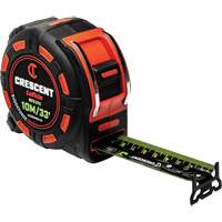 Shockforce NITE EYE Tape Measure, 1-1/4" x 35'/10 m, Metric/SAE Graduations R.M.G. Prévention