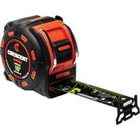 Ruban &agrave; mesurer magn&eacute;tique Shockforce NITE EYE, 1-1/4" x 16', Marques de goujon SAE R.M.G. Prévention