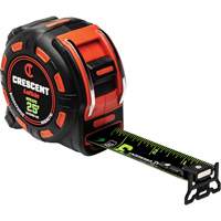 Ruban &agrave; mesurer magn&eacute;tique Shockforce NITE EYE, 1-1/4" x 25', Marques de goujon SAE R.M.G. Prévention