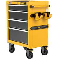 Heavy-Duty Rolling Tool Chest, 4 Drawers, 26" W x Yellow R.M.G. Prévention
