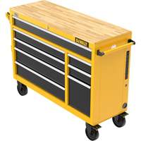 Heavy-Duty Mobile Workstation, 8 Drawers, 52" W x Yellow R.M.G. Prévention
