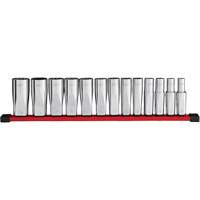 12-Point Deep Well SAE Socket Set, 13 Pcs, 1/2" Drive Size, Deep R.M.G. Prévention