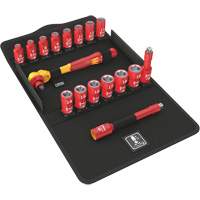 Jeu de cliquets isolants Zyklop 8100 SB VDE 1, 7 Mcx, Prise de 3/8" R.M.G. Prévention