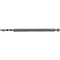 Impactech&reg; Power Bit, Square, #2 Tip, 1/4" Drive Size, 6" Length R.M.G. Prévention