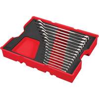 SAE Wrench Set with Tray for PACKOUT Drawers, Combination, 15 Pieces, Imperial R.M.G. Prévention