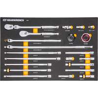 3/8" 90-Tooth Ratchet & Drive Tool Set with Foam Storage Tray R.M.G. Prévention