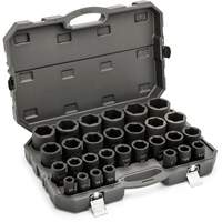 6 Point SAE Socket Set, 29 Pcs, Impact, 3/4" Drive Size, Deep R.M.G. Prévention