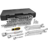 1/4", 3/8" & 1/2" Drive 6 & 12 Point Standard & Deep SAE/Metric Mechanics Tool Set R.M.G. Prévention