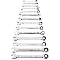 90-Tooth 12 Point SAE Wrench Set, Ratcheting Combination, 14 Pieces, Imperial R.M.G. Prévention
