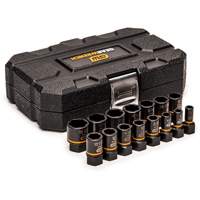 Bolt Biter Extraction Socket Set, 15 Pcs, Impact, 1/4"/3/8" Drive Size R.M.G. Prévention