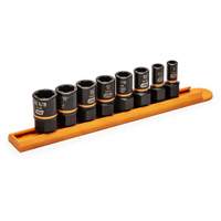 Bolt Biter Extraction Socket Set, 8 Pcs, Impact, 1/4"/3/8" Drive Size R.M.G. Prévention