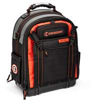 Tradesman Backpack, 18" L x 10" W, Black/Grey/Orange, Polyester R.M.G. Prévention