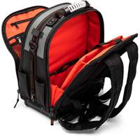 Tradesman Backpack, 18" L x 10" W, Black/Grey/Orange, Polyester R.M.G. Prévention