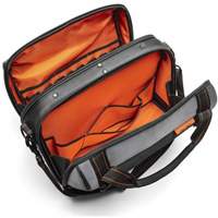 17" Tradesman Closed Top Tool Bag, Polyester, 3 Pockets, Black/Grey/Orange R.M.G. Prévention