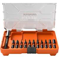 Slim ProFlex Impact Bit Set, 12 Pcs., Magnetic R.M.G. Prévention