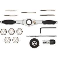 Jeu de tarauds et fili&egrave;res SAE &agrave; cliquet, 15 Morcea R.M.G. Prévention