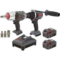 Hammer Drill & Impact Wrench Combo Kit, Lithium-Ion, 20 V R.M.G. Prévention