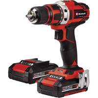 Cordless Drill/Driver Kit, Lithium-Ion, 18 V, 1/2" Chuck, 354 in-lbs Torque R.M.G. Prévention