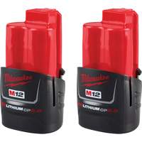 Batteries compactes M12 REDLITHIUM CP2.0, Lithium-ion, 12 V, 2 Ah R.M.G. Prévention
