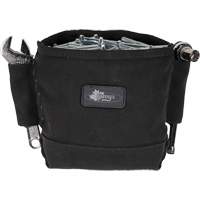 Phantom Collection Nut & Bolt Bag with 2 Sleeves, Canvas, 3 Pockets, Black R.M.G. Prévention