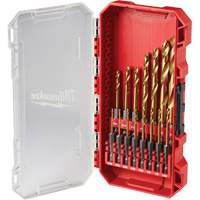 SHOCKWAVE Impact-Duty Drill Bit  Set, 15 Pieces, Titanium R.M.G. Prévention