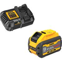 Ensemble de bloc-pile et chargeur MAX FLEXVOLT, Lithium-ion, 20 V/60 V, 9 Ah R.M.G. Prévention
