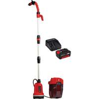 Pompe &agrave; eau propre pour baril de pluie sans fil avec batterie 4 Ah et ensemble de d&eacute;part de chargeur, 18 V, 792,5 gal./min R.M.G. Prévention