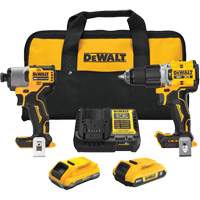 XR Brushless Cordless Premium Drill Driver Kit with 4 Ah POWERSTACK Battery and 2 Ah Battery, 20 V R.M.G. Prévention