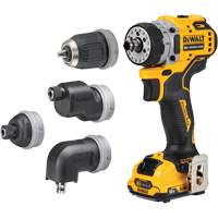 Ensemble perceuse/visseuse sans fil et sans balai XTREME 5-en-1, Lithium-ion, 12 V, Mandrin 3/8" R.M.G. Prévention