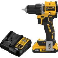 Ensemble visseuse-perceuse sans fil et sans balai ATOMIC COMPACT SERIES, Lithium-ion, 20 V, Mandrin 1/2" R.M.G. Prévention